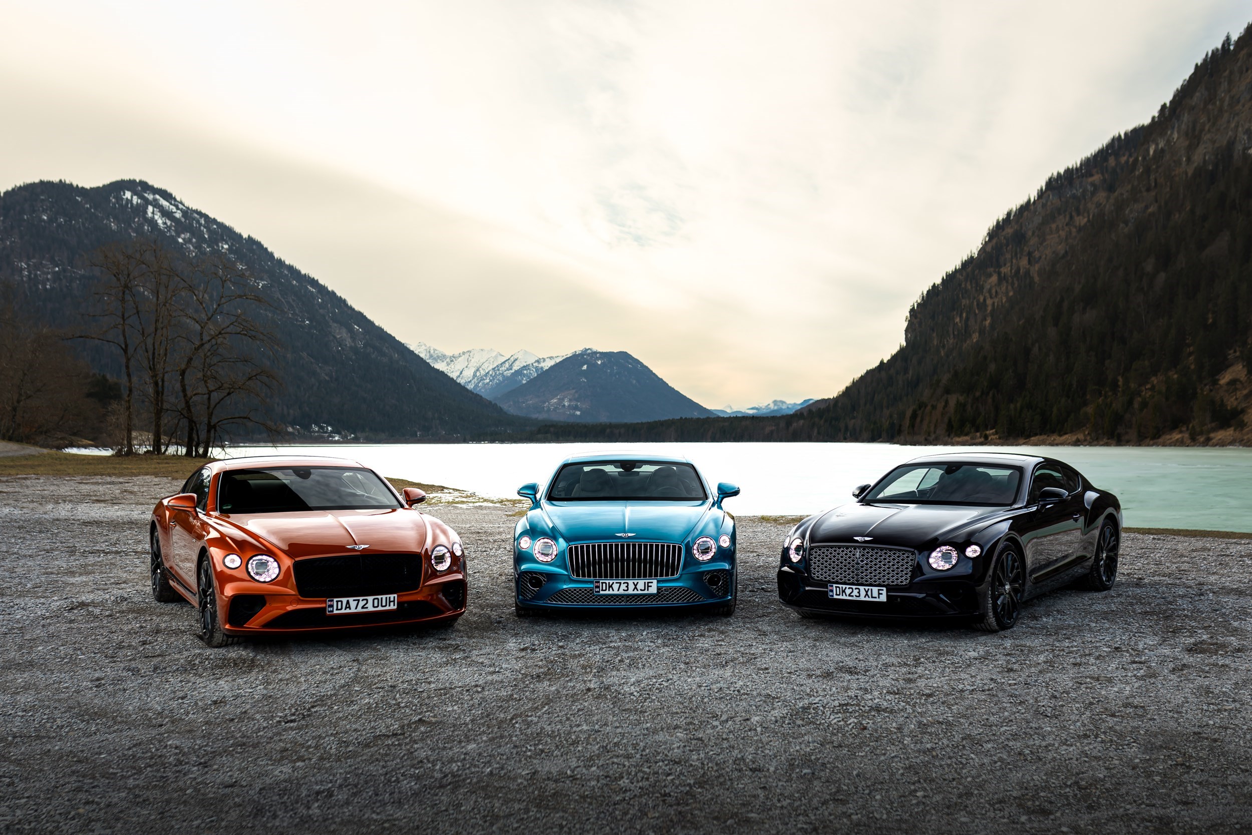 Colour , Orange Colour , Black Colour , Blue Image type , Static Angle , Front 3/4 Angle , Front Corporate , Sustainability , Sustainability Current Models , Continental GT , Continental GT 